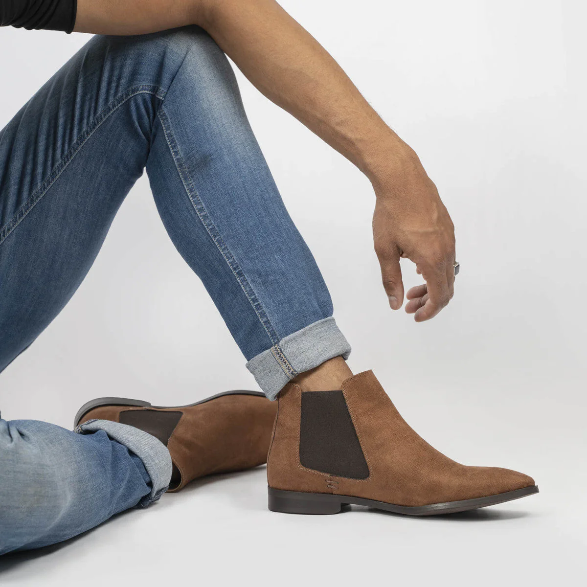 Bottines véganes Marron Nubuck pour hommes Alan - Image 5