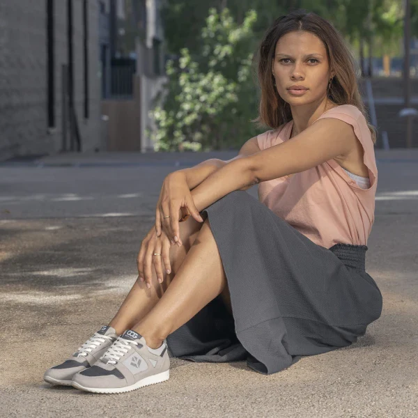 Baskets grises femme véganes - Raven - Image 5