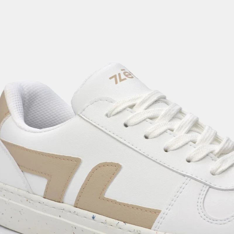 Baskets véganes blanches et beiges - Alpha - Image 11