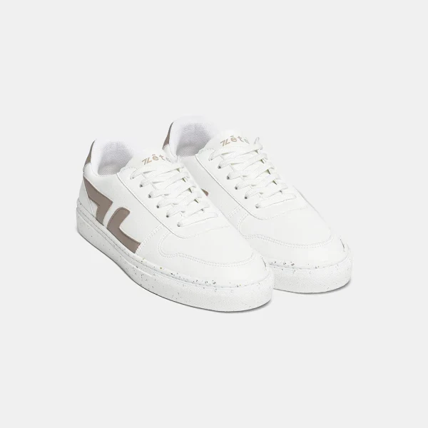 Baskets véganes blanches et beiges - Alpha - Image 6