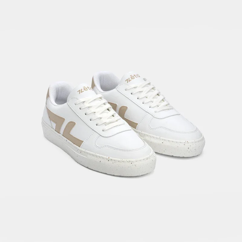 Baskets véganes blanches et beiges - Alpha - Image 9