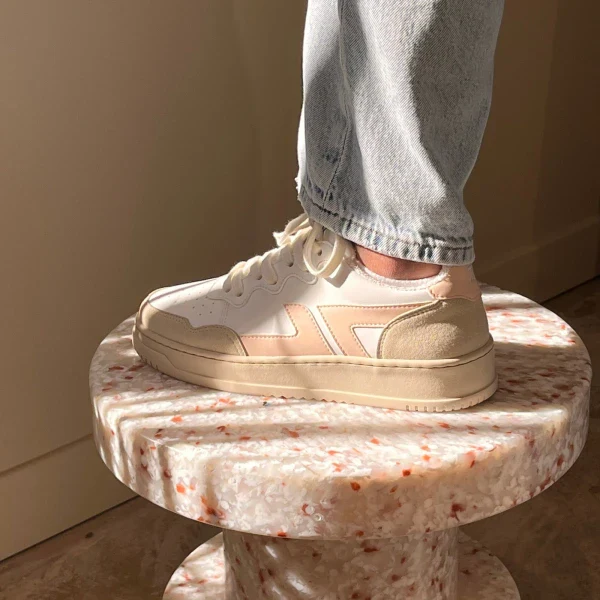 Baskets véganes blanches et roses - Bêta B1 - Image 7