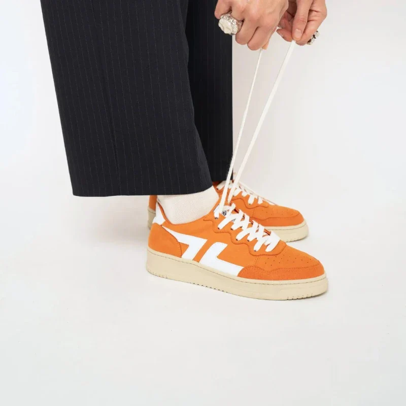 Baskets véganes suède Orange - Bêta B3 - Image 12