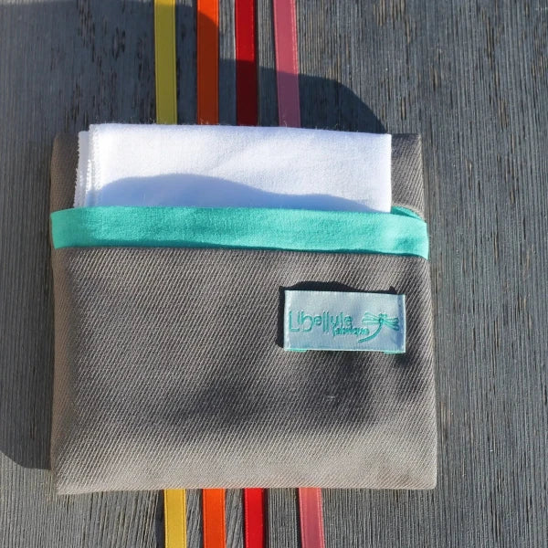 Ensemble boîte et panier à mouchoirs lavables en coton bio - Image 6