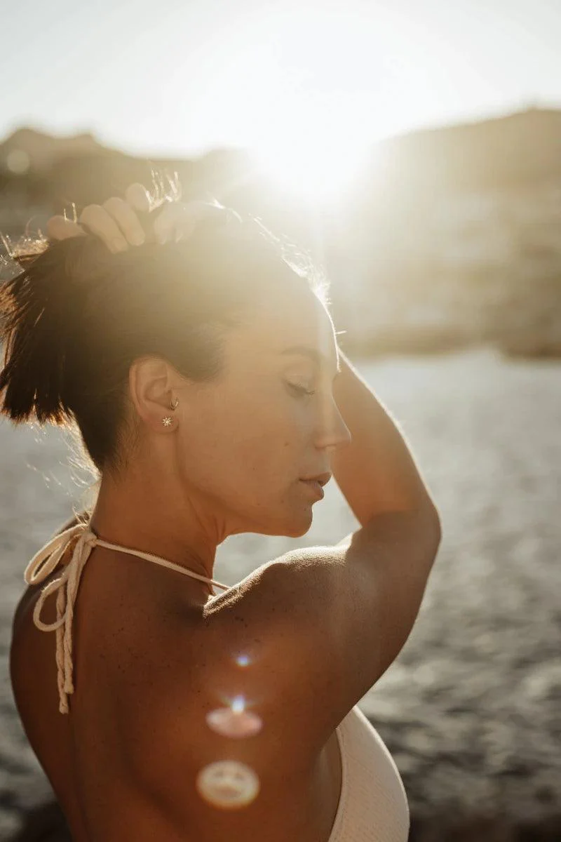 Boucles d’oreilles dorées - Flocon - Image 3