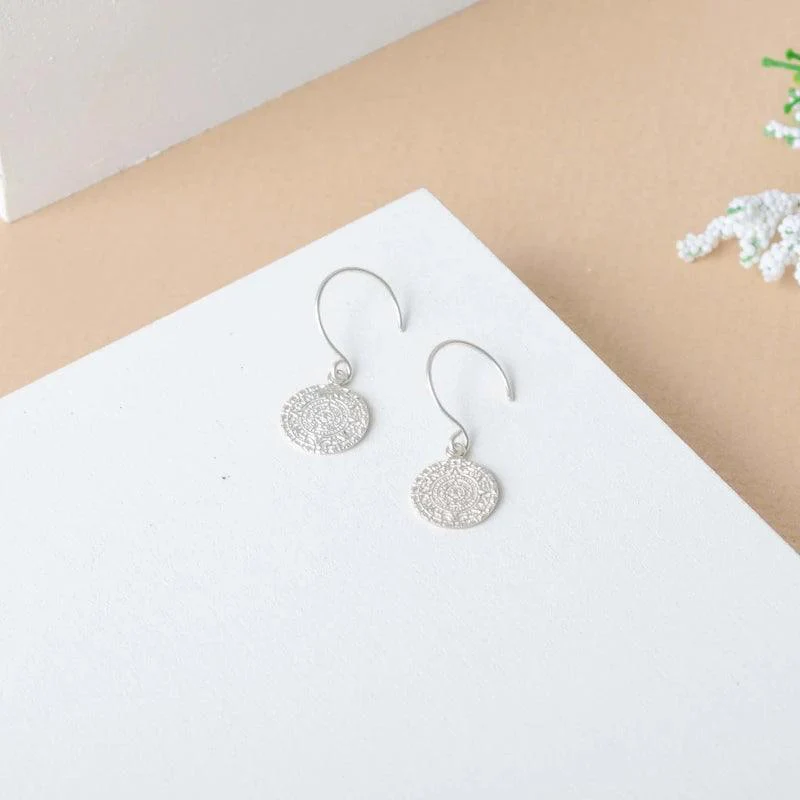 Boucles d'oreilles pendantes en argent - Maia - Image 3