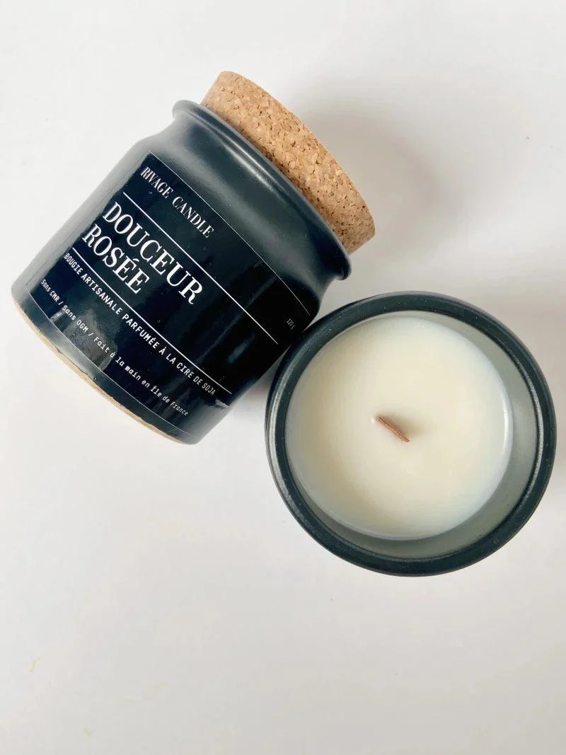 Bougie artisanale parfumée - Douceur rosée - Image 7