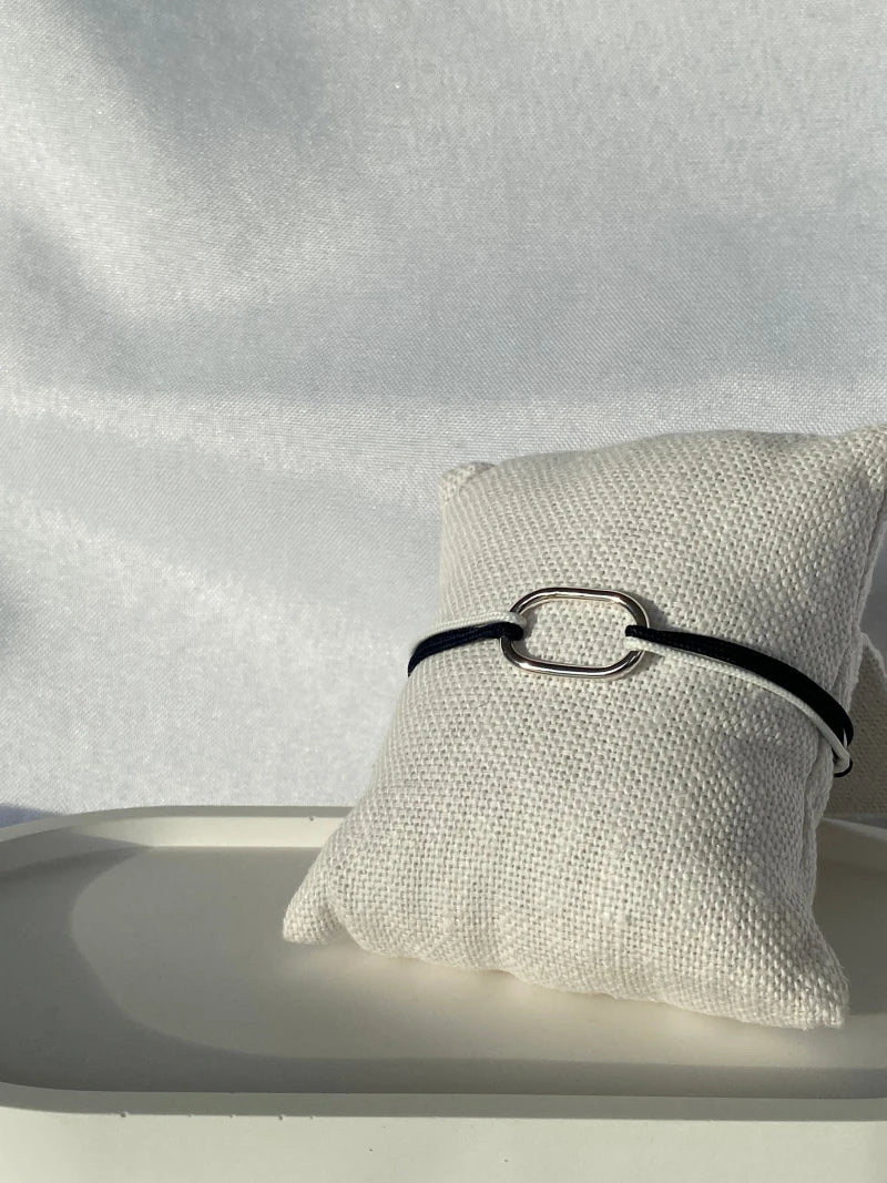 Bracelet cordon en argent massif pour homme - Image 3