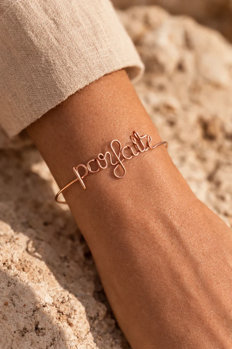 Bracelet personnalisable avec un mot doux, un prénom, un lieu, un symbole... - Image 12