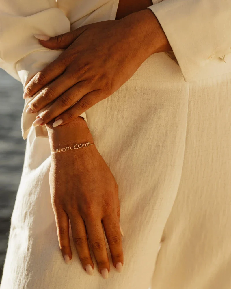 Bracelet personnalisable avec un mot doux, un prénom, un lieu, un symbole... - Image 13