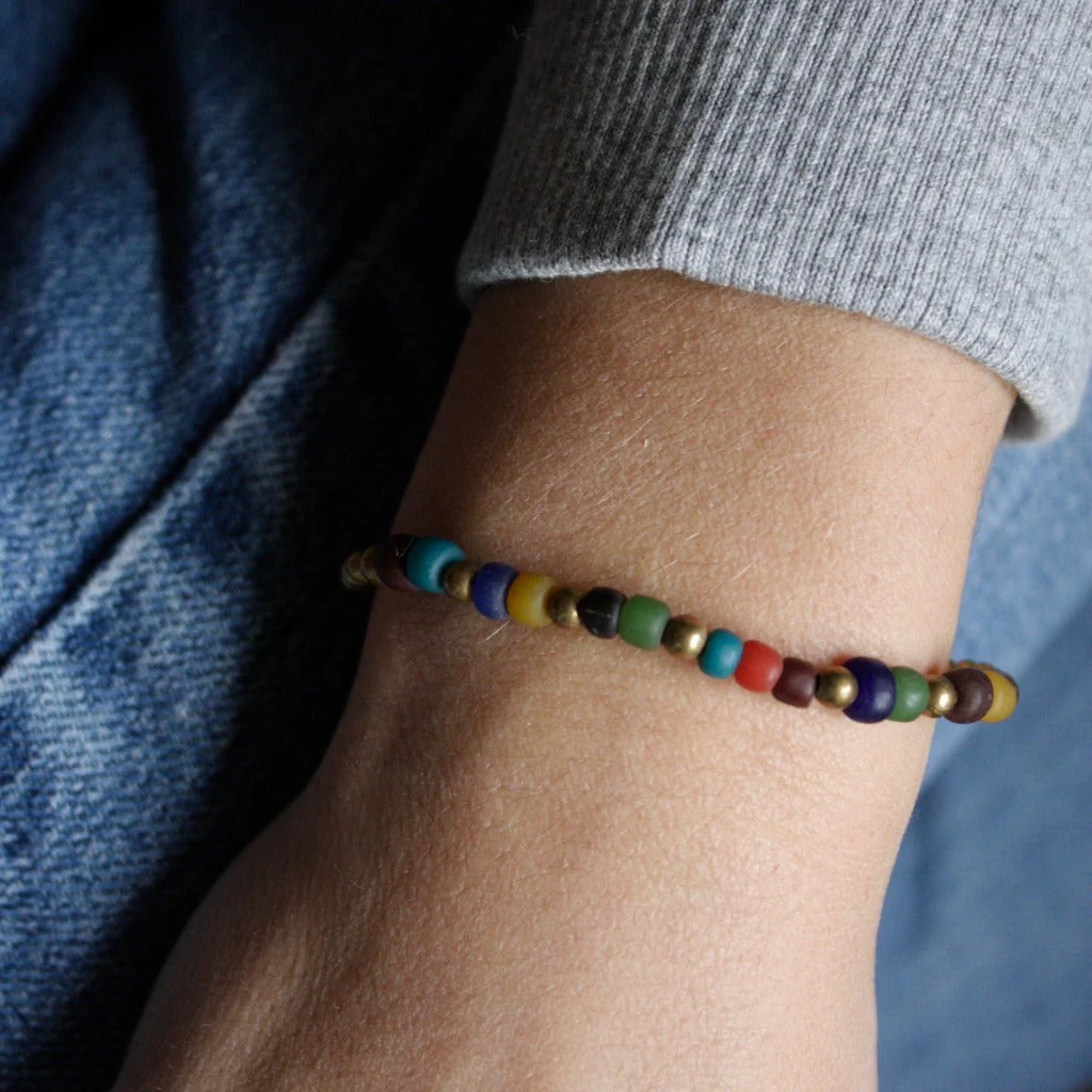 Bracelet en pierres naturelles du Népal I plusieurs coloris - Image 12