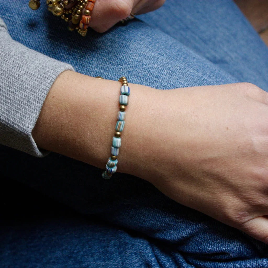 Bracelet en pierres naturelles du Népal I plusieurs coloris - Image 15