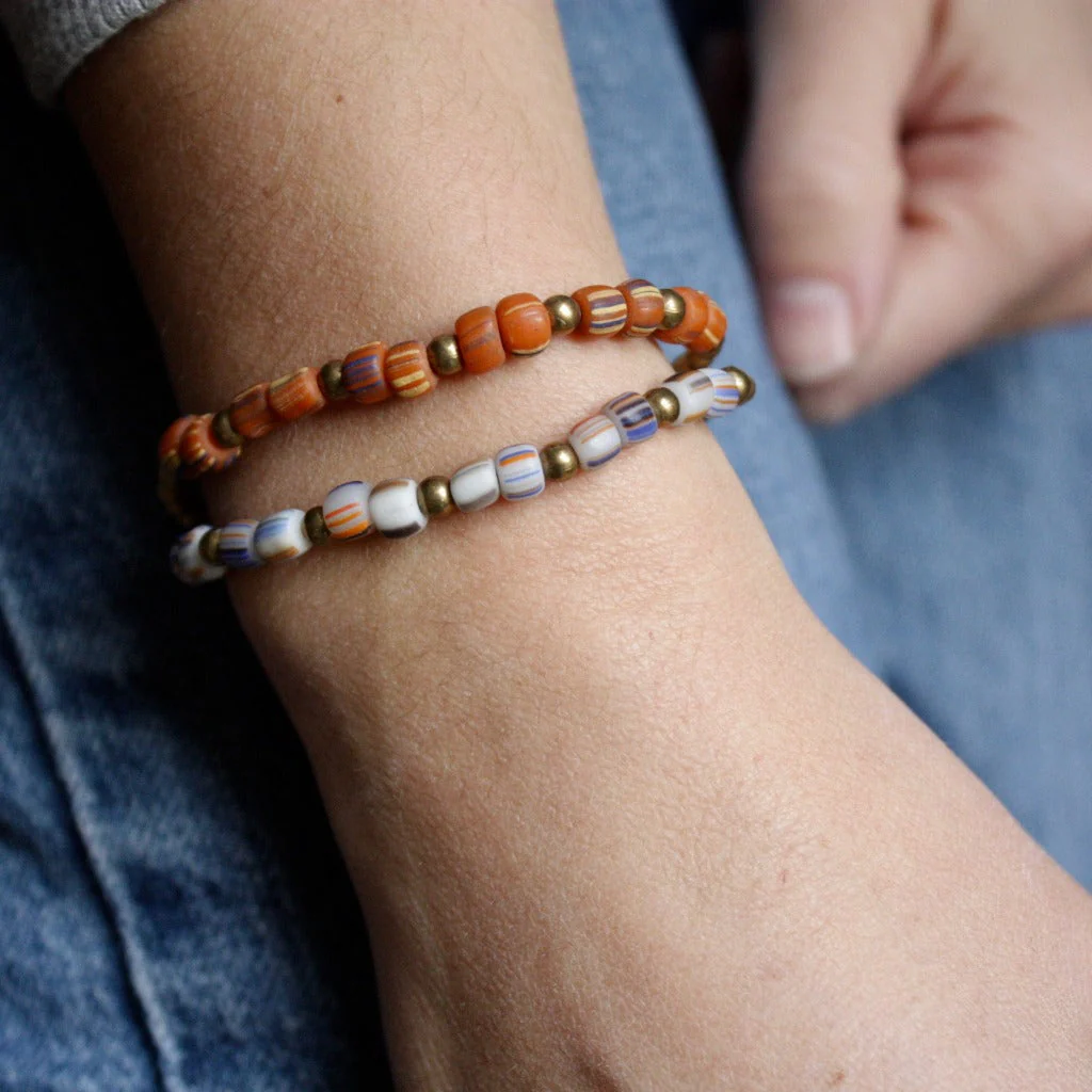 Bracelet en pierres naturelles du Népal I plusieurs coloris - Image 3