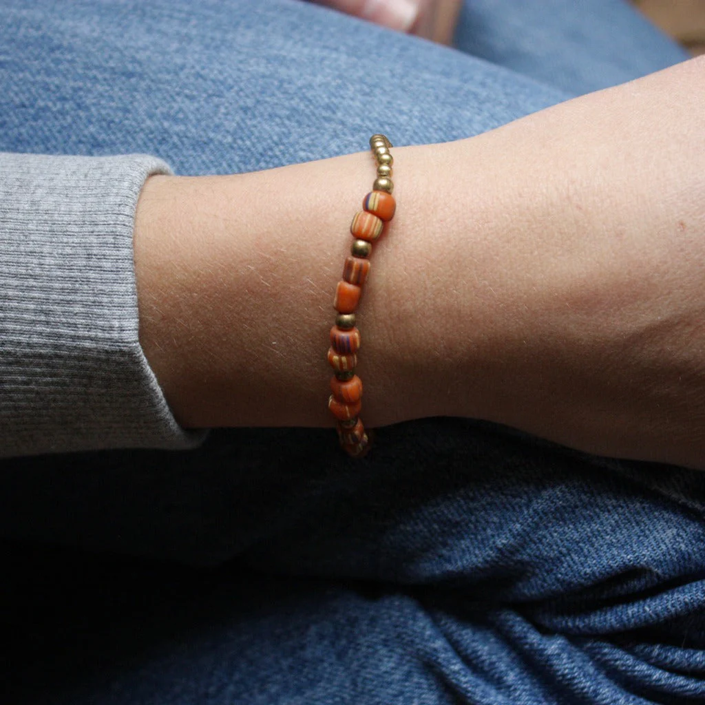 Bracelet en pierres naturelles du Népal I plusieurs coloris - Image 4