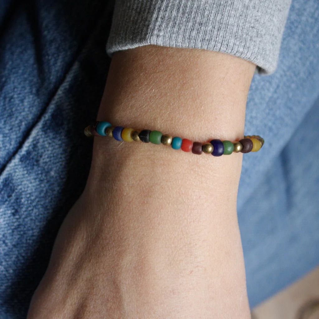 Bracelet en pierres naturelles du Népal I plusieurs coloris - Image 5