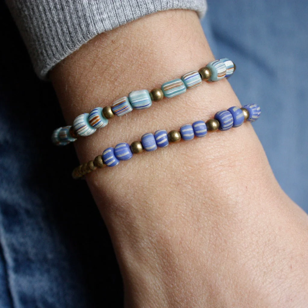 Bracelet en pierres naturelles du Népal I plusieurs coloris - Image 6