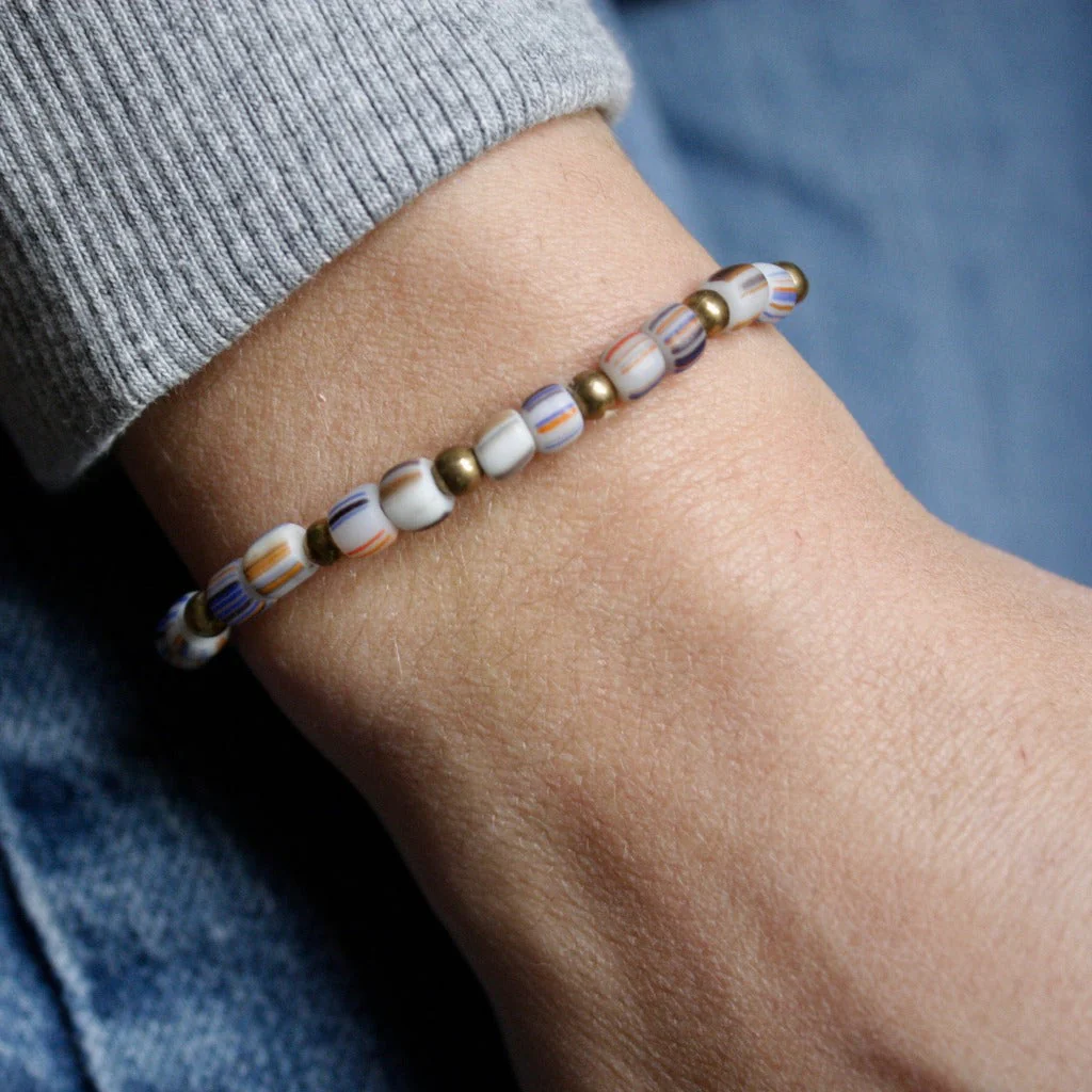 Bracelet en pierres naturelles du Népal I plusieurs coloris - Image 7