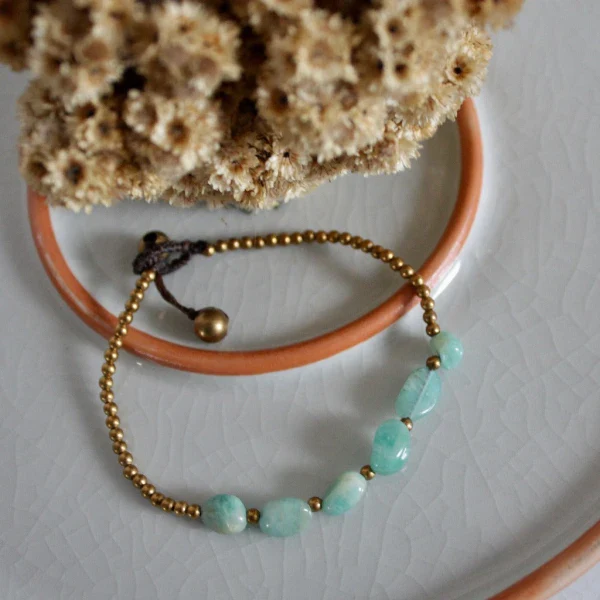 Bracelets en pierres Popy Agate bleue - Image 11