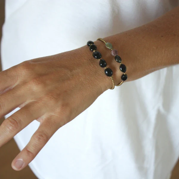 Bracelets en pierres Popy Agate bleue - Image 12