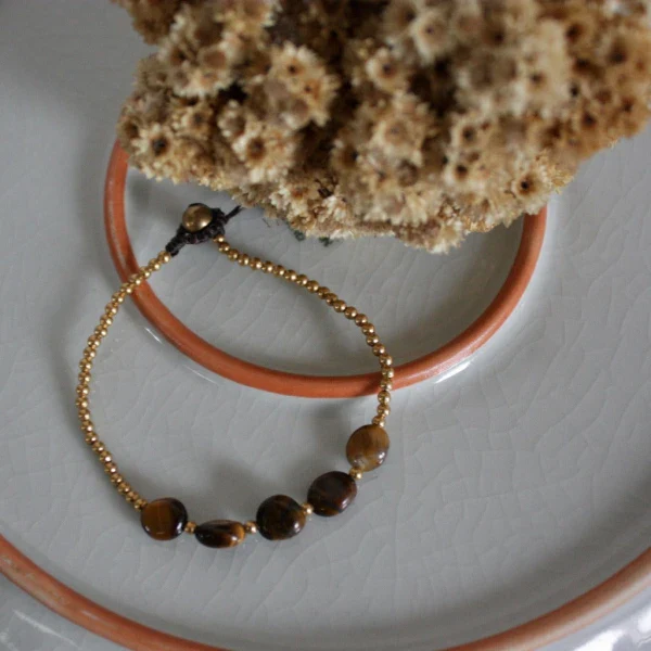 Bracelets en pierres Popy Agate bleue - Image 4