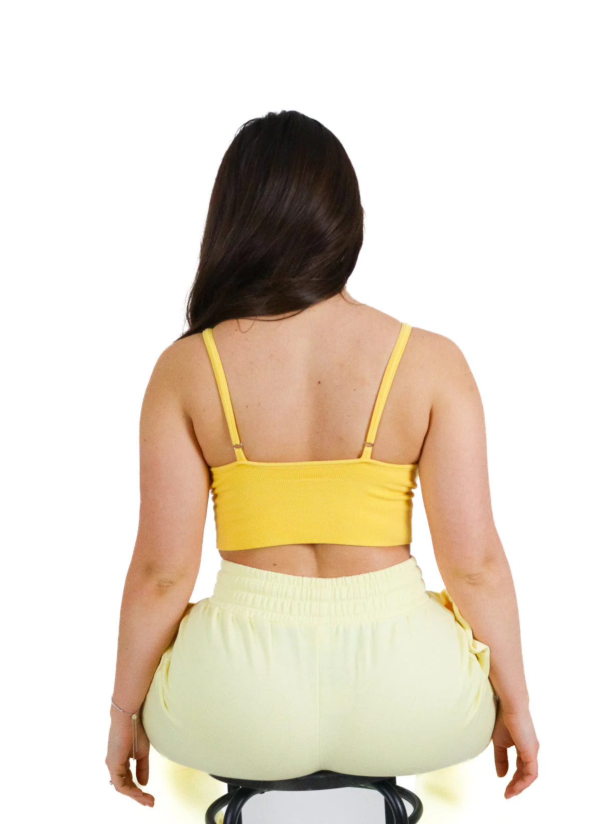 Brassière en coton Jaune - Image 7