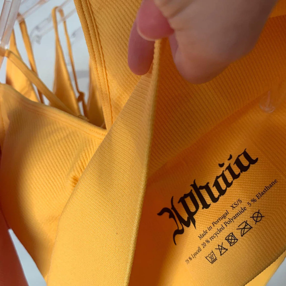 Brassière en coton Jaune - Image 8