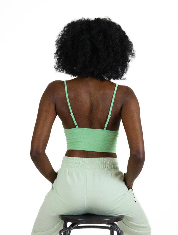 Brassière en coton verte - Image 3