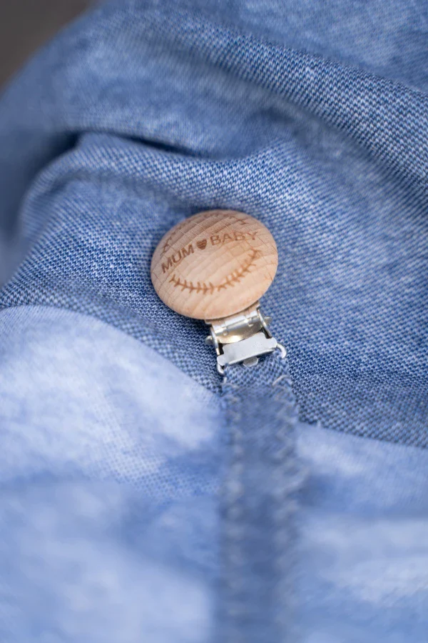 Coffret naissance unisexe effet patchwork 3 pièces - Blue Jean - Image 4