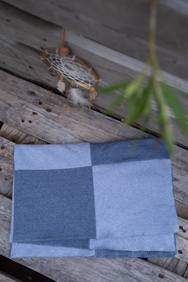 Coffret naissance unisexe effet patchwork 3 pièces - Blue Jean - Image 5