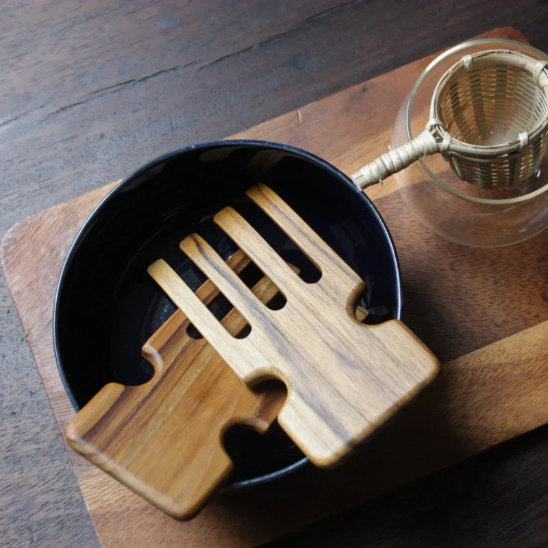 Couverts a salade en bois de Tek - Image 7