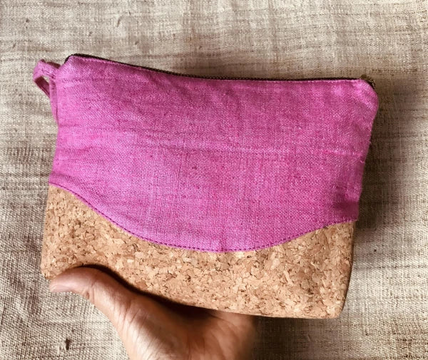 Grande pochette en chanvre et liège - Plusieurs coloris - Image 3