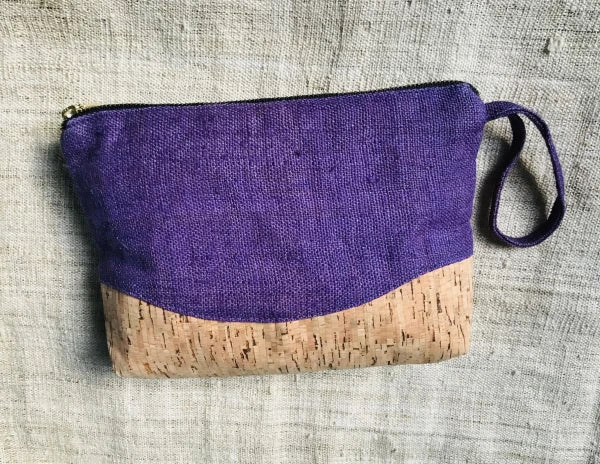 Grande pochette en chanvre et liège - Plusieurs coloris - Image 6