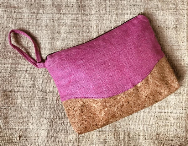 Grande pochette en chanvre et liège - Plusieurs coloris - Image 7