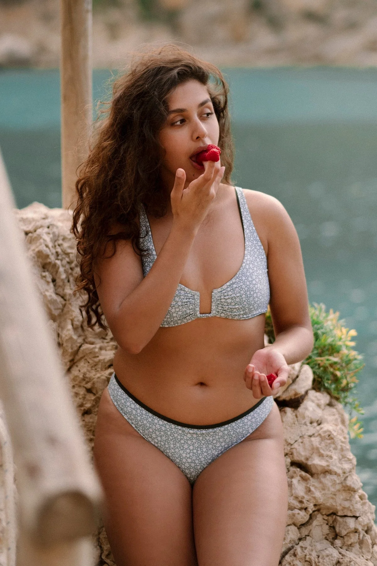 Haut de maillot de bain réversible à fleurs - Image 5