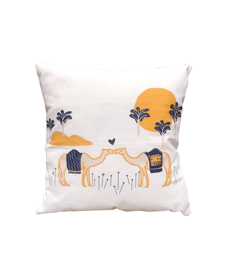 Housse de coussin aux motifs dromadaires - Dromamour - Image 3