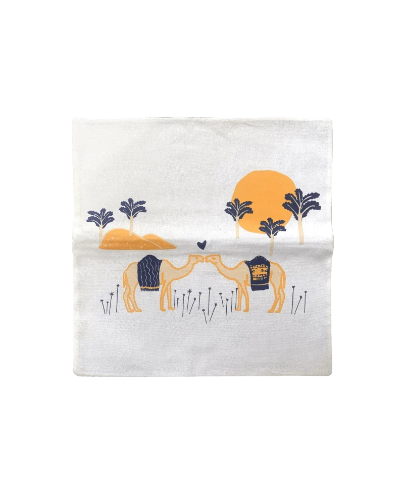 Housse de coussin aux motifs dromadaires - Dromamour - Image 4