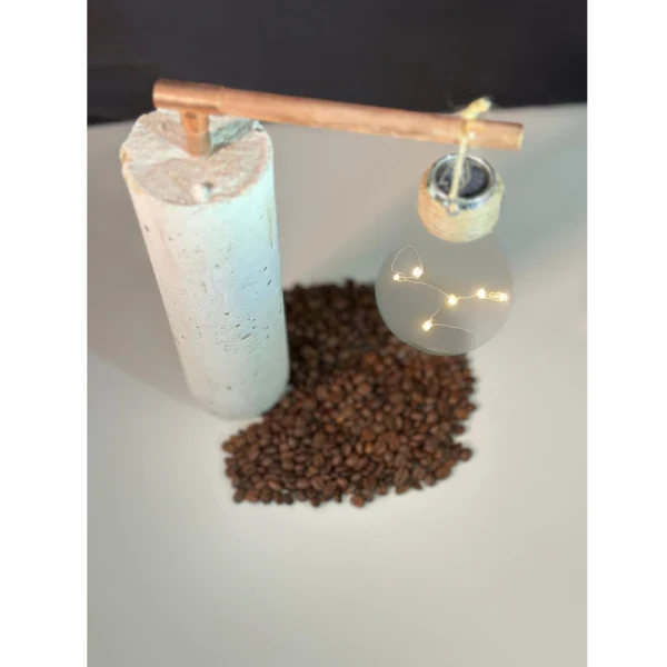 Lampe minimaliste en béton recyclé - Rébé - Image 10