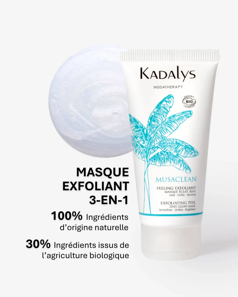 Masque Peeling Exfoliant Bio à la Banane Verte 50ml I MUSACLEAN - Image 15