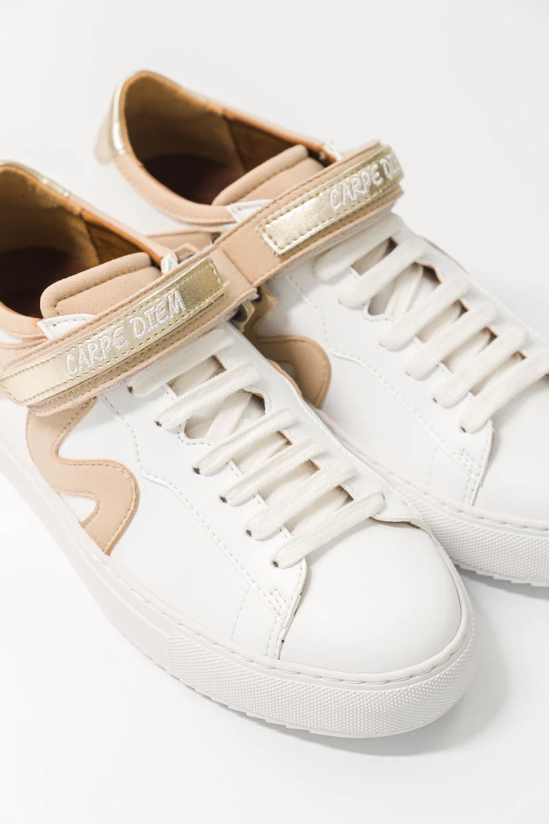 Baskets véganes à messages pour femmes Master Mind - Beige - Image 3