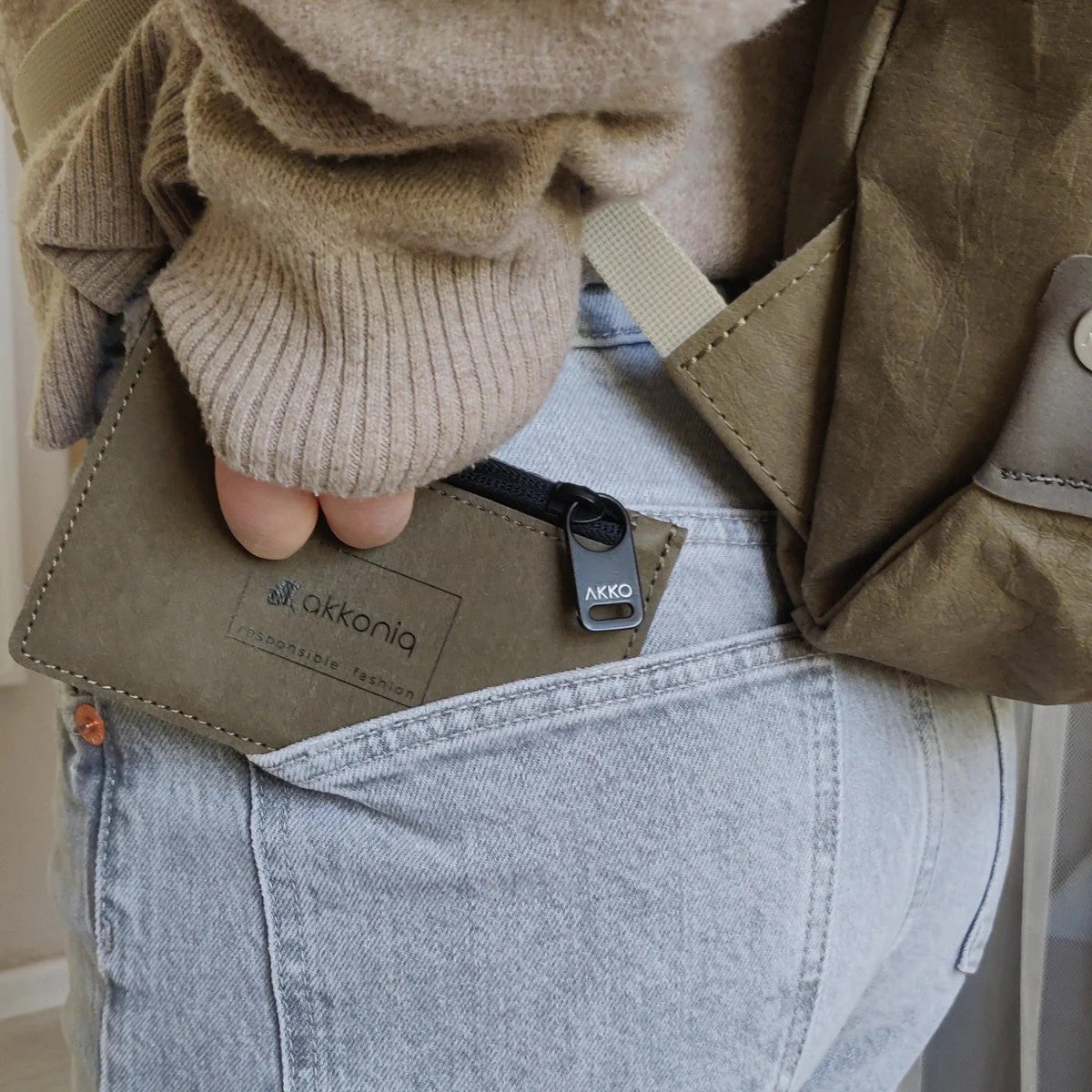 Portefeuille végan en matière biodégradable Sindri - Image 5