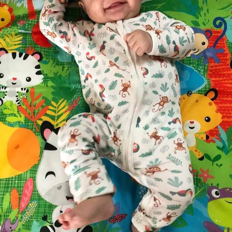 Pyjama unisexe pour bébé I "Malin comme un singe" - Image 3