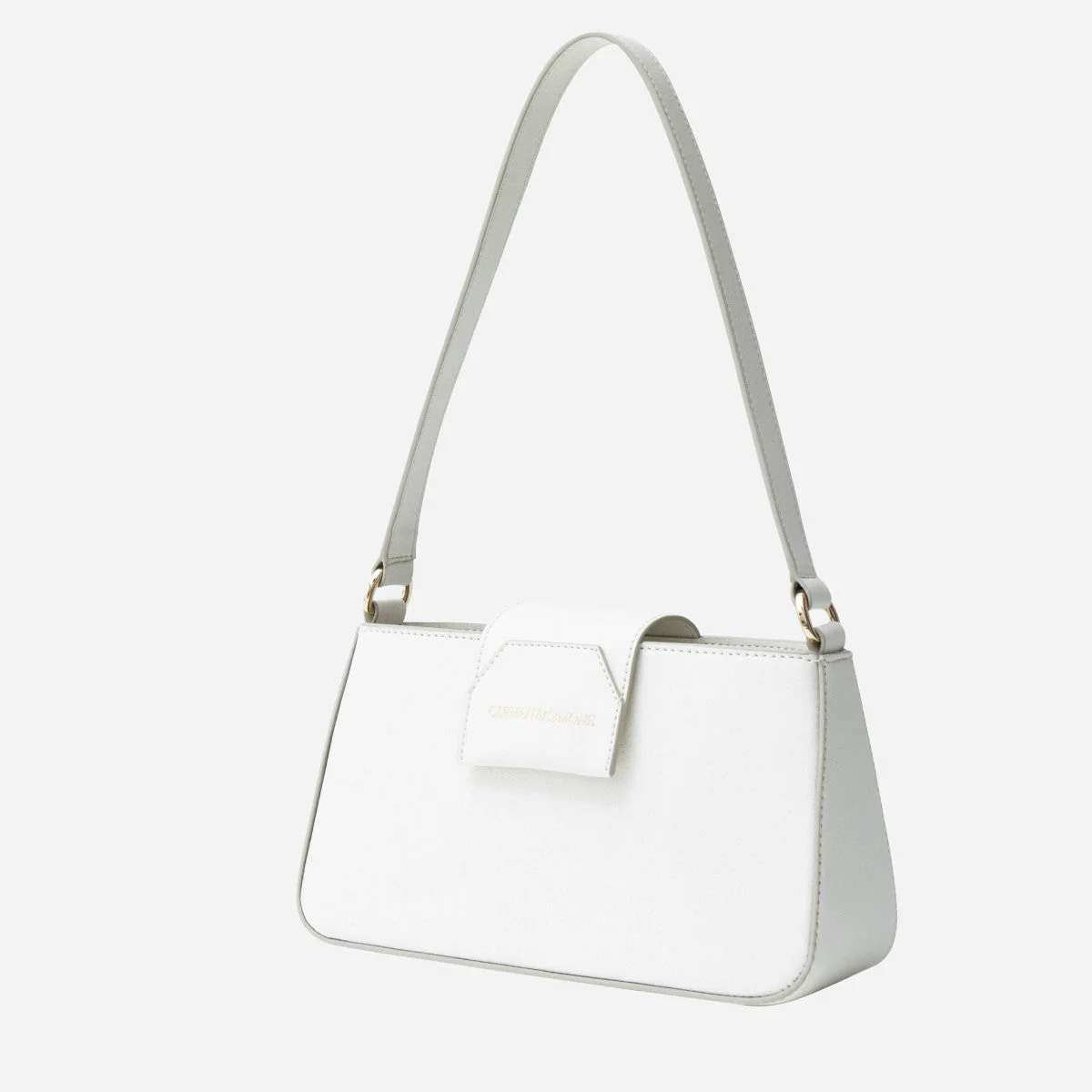 Sac baguette en cuir végan Carmen I Blanc - Image 12