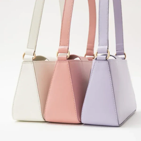 Sac baguette en cuir végan Carmen I Blanc - Image 29