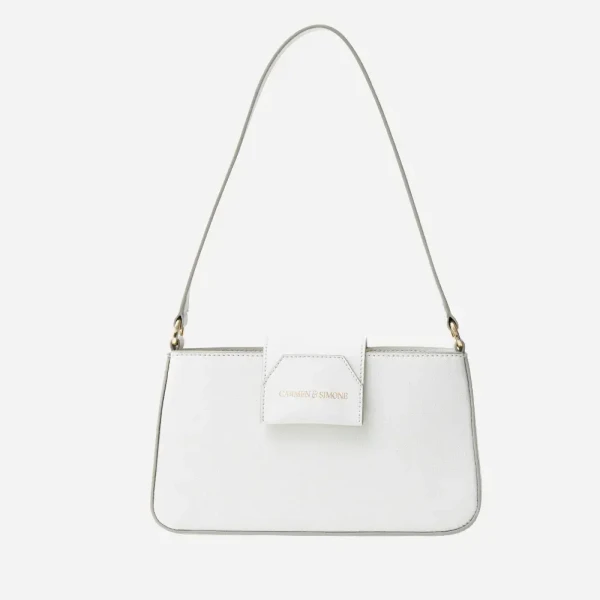 Sac baguette en cuir végan Carmen I Blanc - Image 32