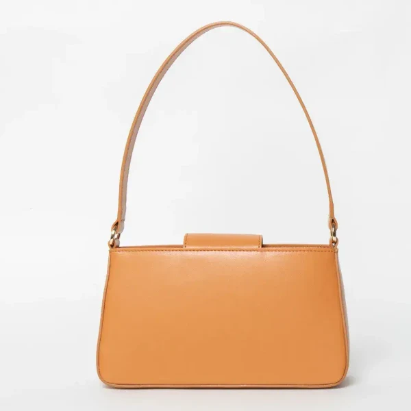 Sac baguette en cuir végan Carmen I Camel - Image 22