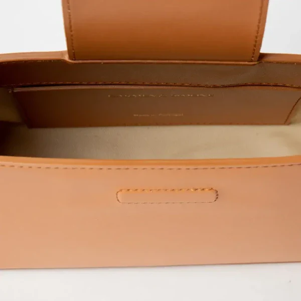 Sac baguette en cuir végan Carmen I Camel - Image 23