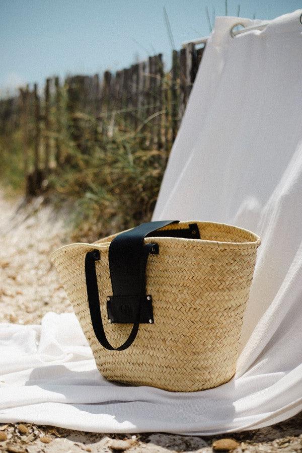 Sac effet maille beige naturelle et anse colorée I Bora Bora - Image 8