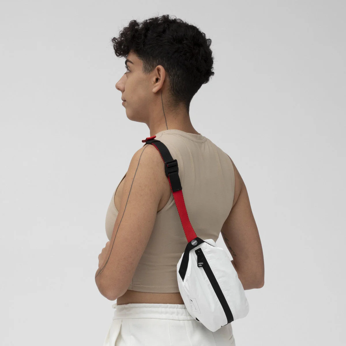 Sac sacoche végan blanc Astrid - Image 10