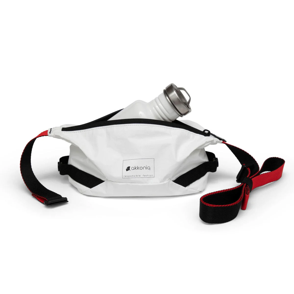 Sac sacoche végan blanc Astrid - Image 12