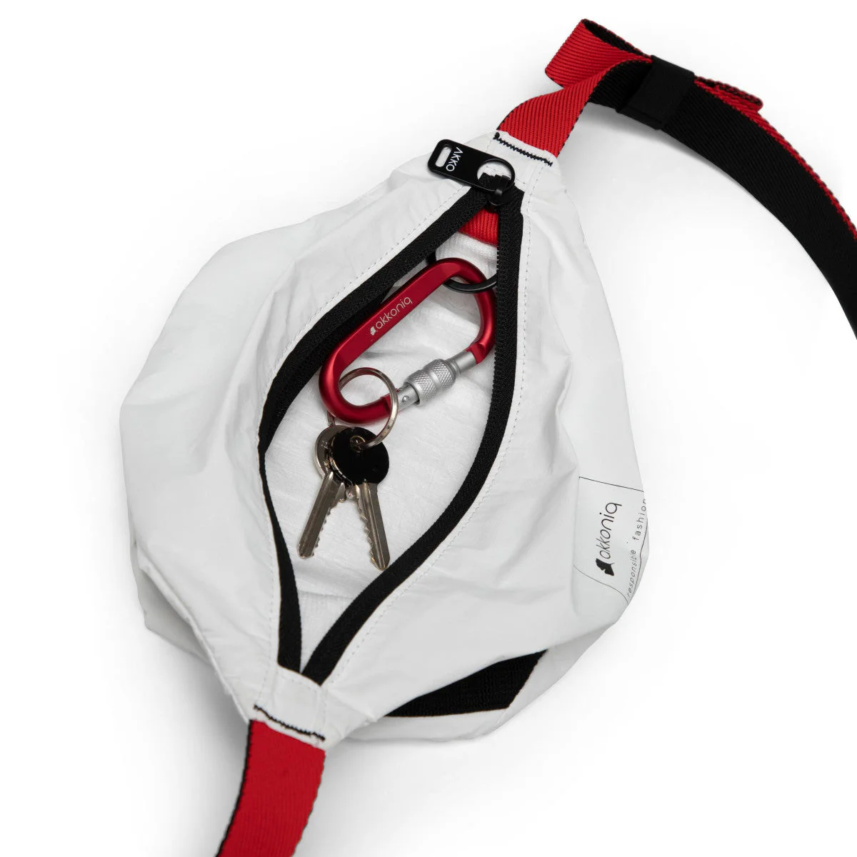 Sac sacoche végan blanc Astrid - Image 15